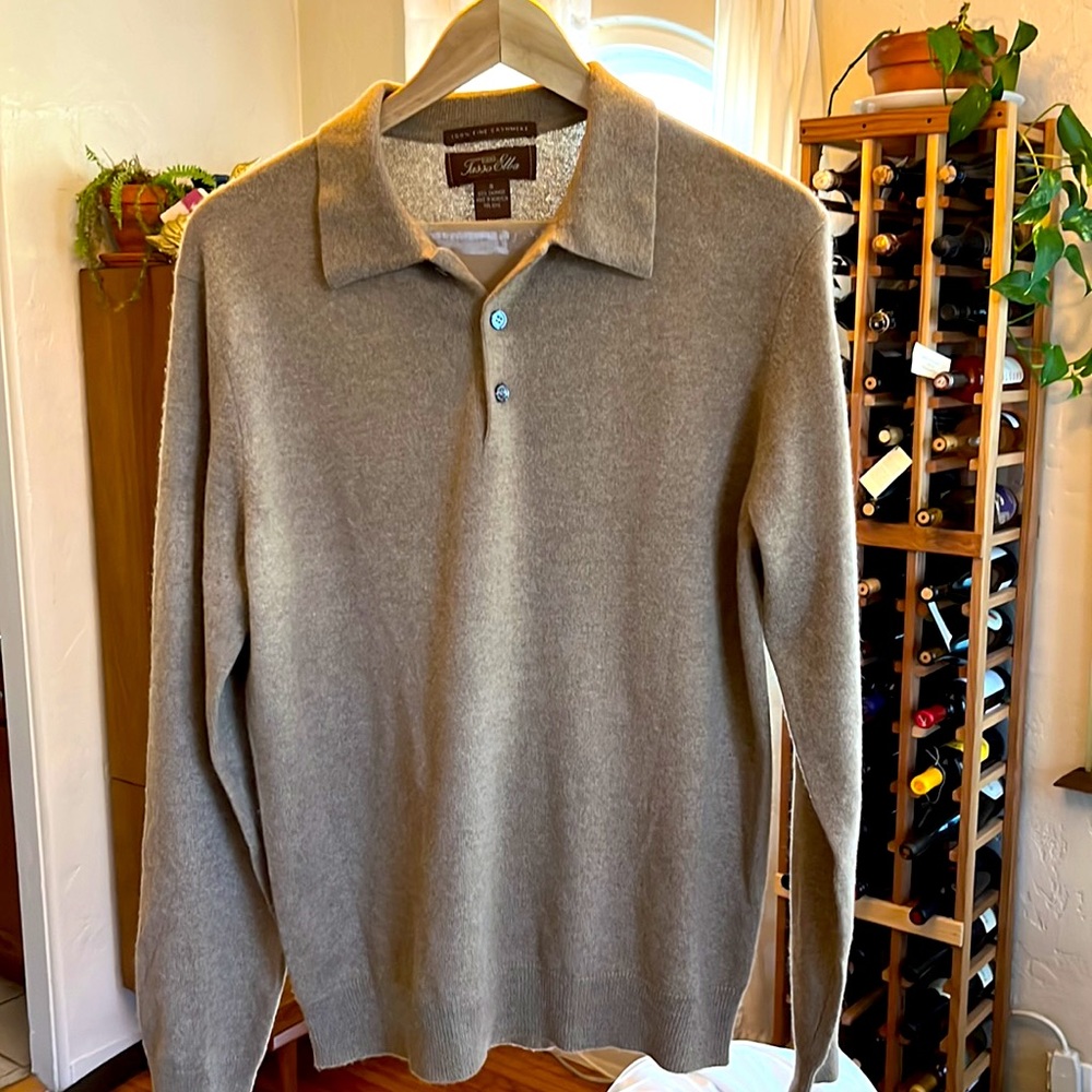 Cashmere collared sweater | S |